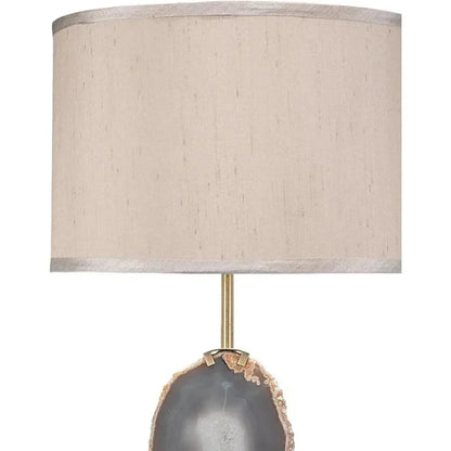 Purple Agate Crystal Iron Agate Slice Table Lamp - LOOMLAN - Jamie Young - Table Lamps