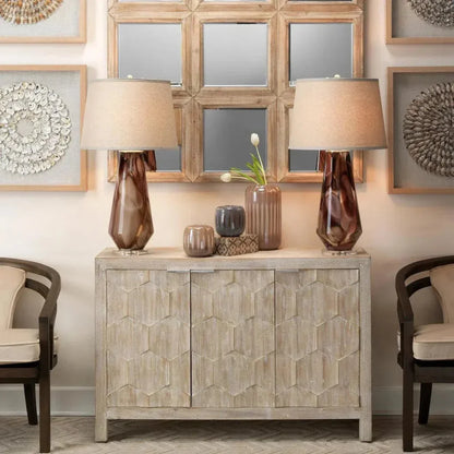 Purple Blown Glass Watercolor Table Lamp - LOOMLAN - Jamie Young - Table Lamps