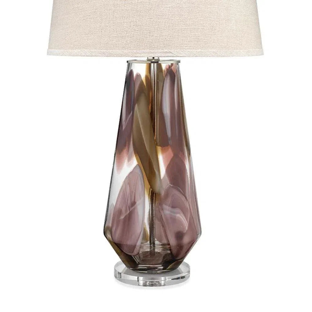 Purple Blown Glass Watercolor Table Lamp - LOOMLAN - Jamie Young - Table Lamps
