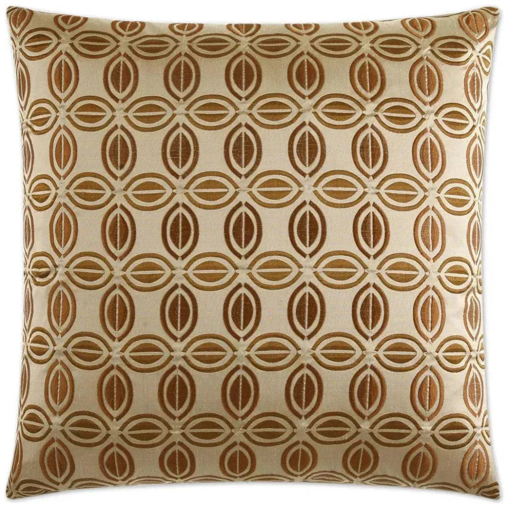 Puzzle Brown Throw Pillow With Insert - LOOMLAN - D.V. Kap - Throw Pillows