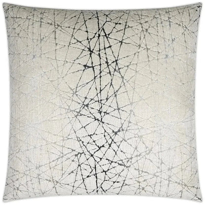 Questa Haze Glam Silver Large Throw Pillow Insert - LOOMLAN - D.V. Kap - Throw Pillows