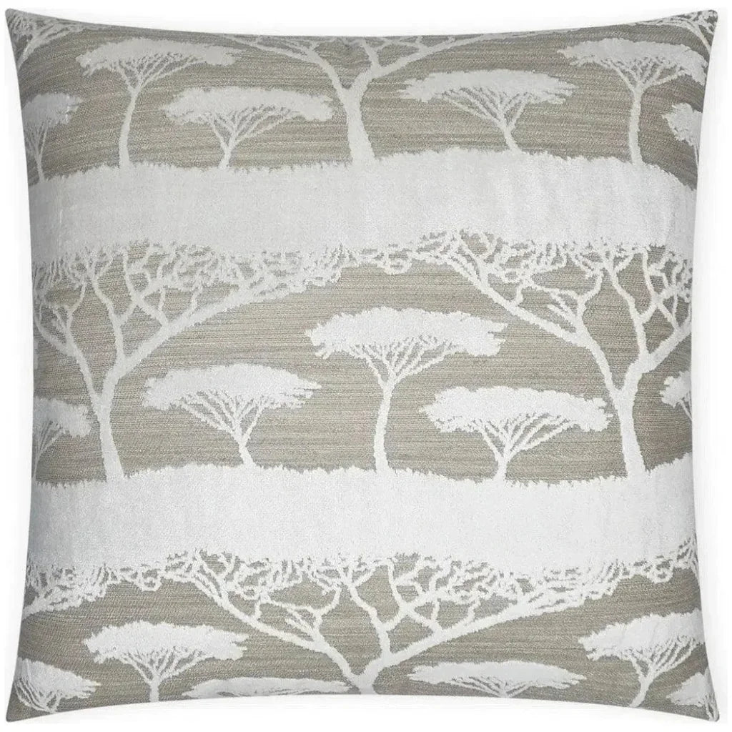 D.V. Kap Raintree Floral Tan Taupe Large Throw Pillow Insert