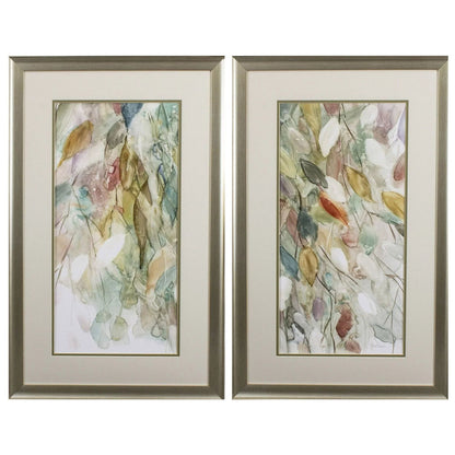 Rainy Cascade Blue Framed Wall Art 2PC