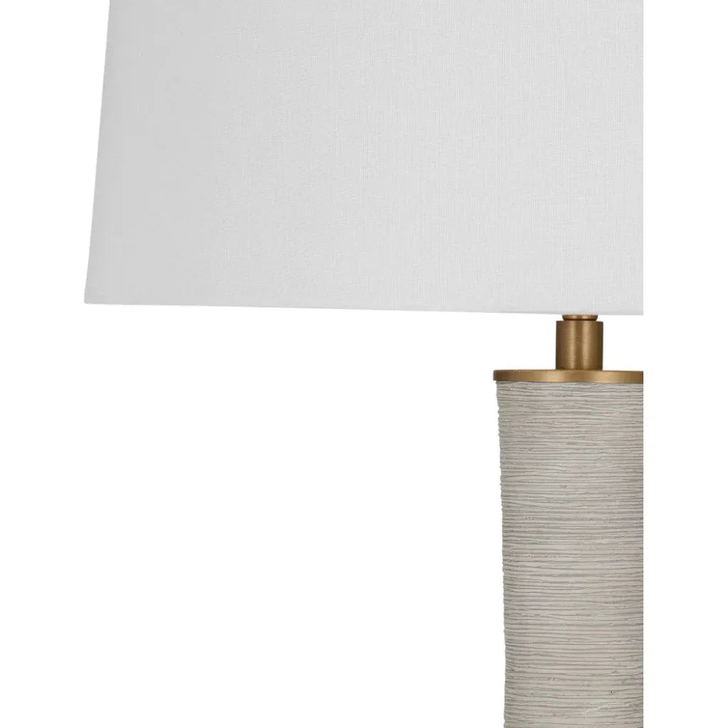 Ranier Gray Resin Table Lamp - LOOMLAN - Bassett Mirror - Table Lamps