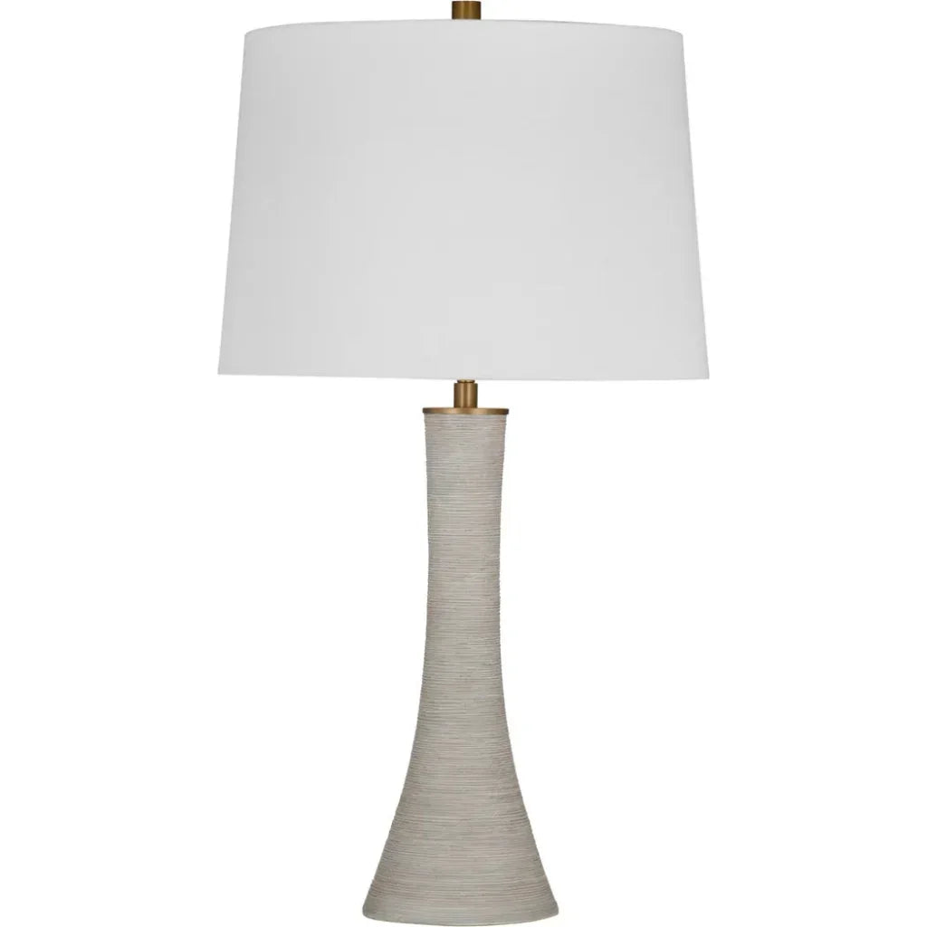 Ranier Gray Resin Table Lamp - LOOMLAN - Bassett Mirror - Table Lamps