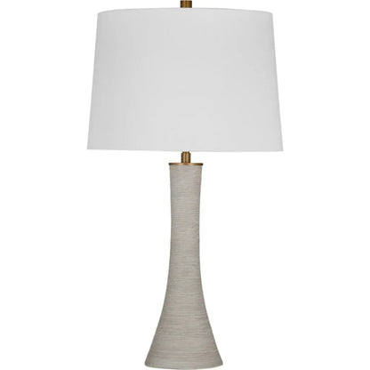 Ranier Gray Resin Table Lamp - LOOMLAN - Bassett Mirror - Table Lamps