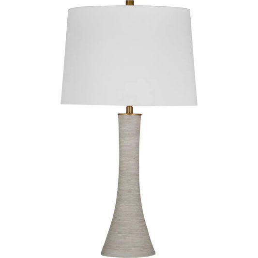 Ranier Gray Resin Table Lamp - LOOMLAN - Bassett Mirror - Table Lamps
