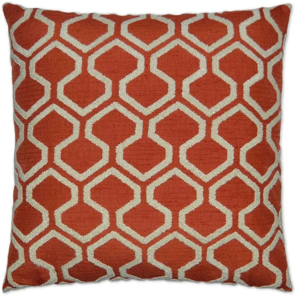Raw Edges Paprika Throw Pillow With Insert - LOOMLAN - D.V. Kap - Throw Pillows