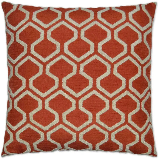 Raw Edges Paprika Throw Pillow With Insert - LOOMLAN - D.V. Kap - Throw Pillows