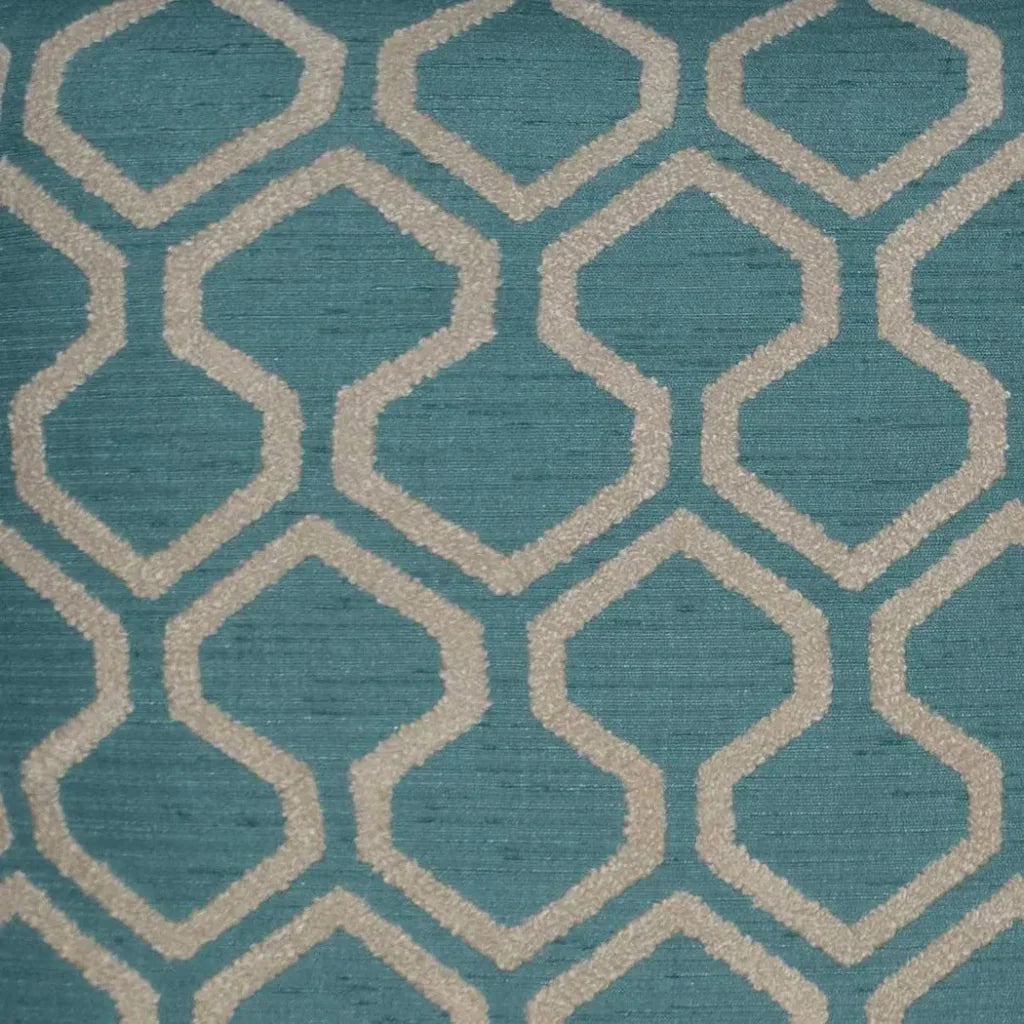 Raw Edges Turquoise Throw Pillow With Insert - LOOMLAN - D.V. Kap - Throw Pillows