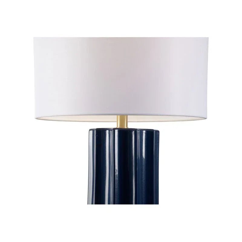 Raya Blue And Acrylic Base Table Lamp - LOOMLAN - Wildwood - Table Lamps