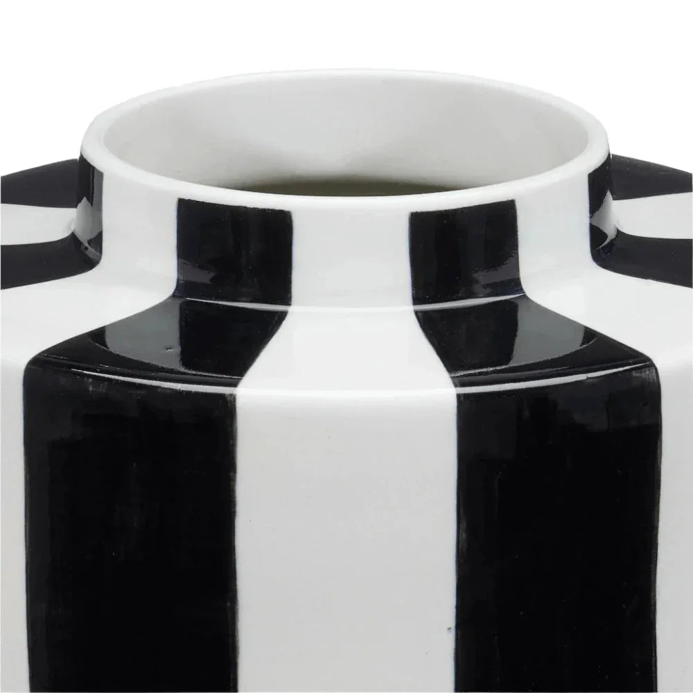 Rayures Tea Canister Set of 2 - LOOMLAN - Currey & Co - Vases & Jars