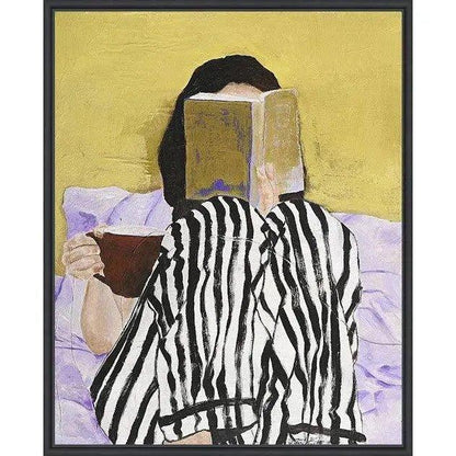 Reading Artwork d Canvas With Floating - LOOMLAN - LOOMLAN - Canvas Art