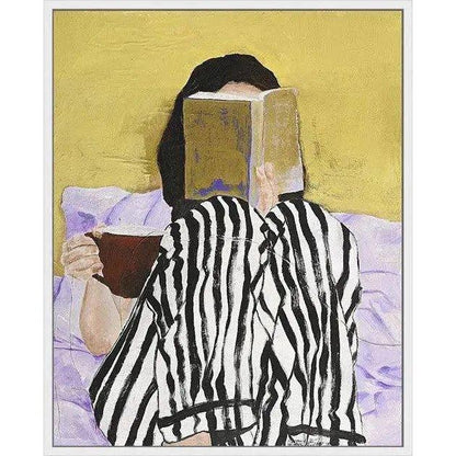 Reading Artwork d Canvas With Floating - LOOMLAN - LOOMLAN - Canvas Art
