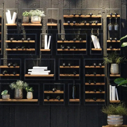 Reclaimed Teak Wall Shelf Brown Type A Mix & Match - LOOMLAN - LH Imports - Wall Shelves & Ledgers