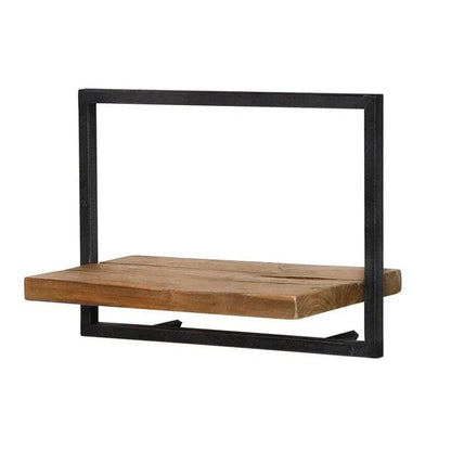 Reclaimed Teak Wall Shelf Brown Type C Mix & Match - LOOMLAN - LH Imports - Wall Shelves & Ledgers