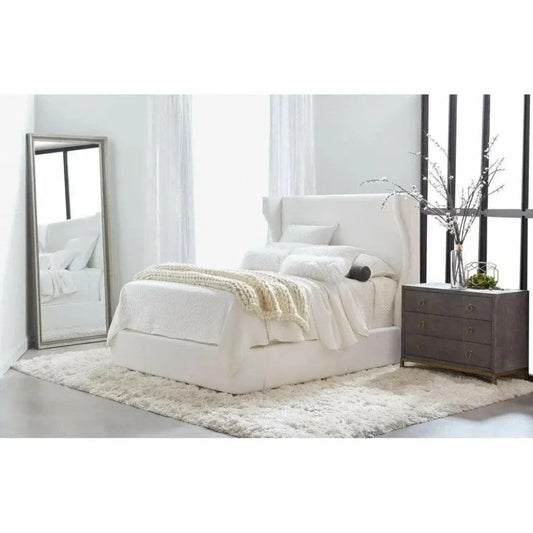 Rectangle Floor Caden Mirror Cream Pine Gray Pine-Floor Mirrors-Essentials For Living-LOOMLAN