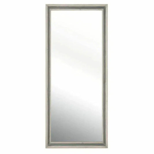 Rectangle Floor Caden Mirror Cream Pine Gray Pine-Floor Mirrors-Essentials For Living-LOOMLAN