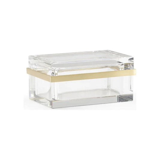 Rectangular Crystal Clear Jewel Box - LOOMLAN - Chelsea House - Boxes & Bowls