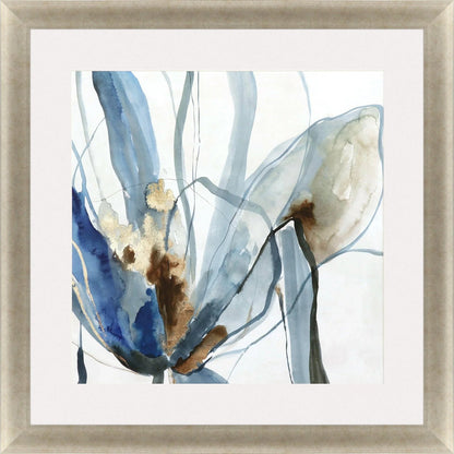 Refined Hand Assembled Blue Framed Wall Art -- view 5