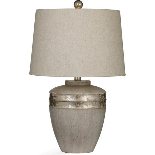 Reflections Cement Beige Table Lamp - LOOMLAN - Bassett Mirror - Table Lamps
