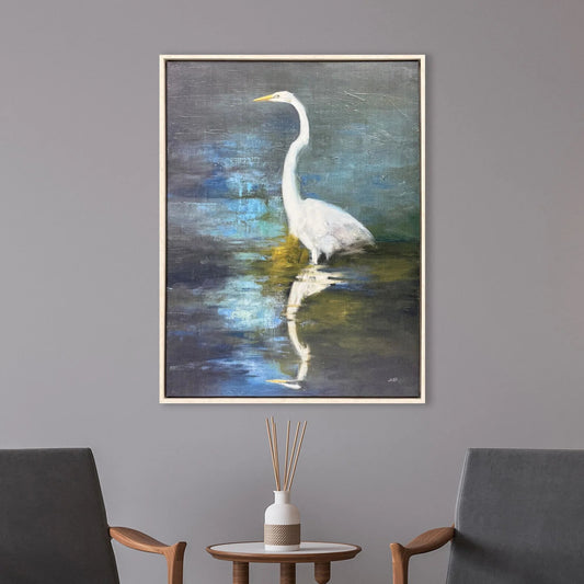 Reflections Hand Assembled Blue Canvas Art