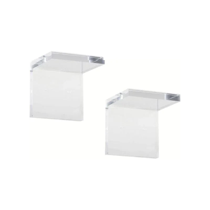 Regency Clear Acrylic Made Wall Bracket (Pr) - LOOMLAN - Chelsea House - Wall Shelves & Ledgers