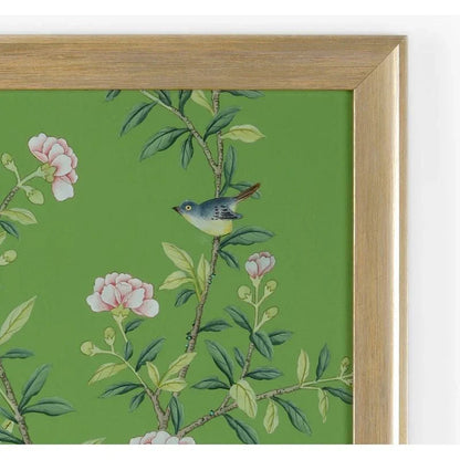 Regent Park In Green Hand Painted Artwork-Framed Wall Art-Chelsea House-LOOMLAN