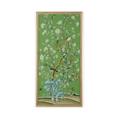 Regent Park In Green Hand Painted Artwork-Framed Wall Art-Chelsea House-Park II-LOOMLAN