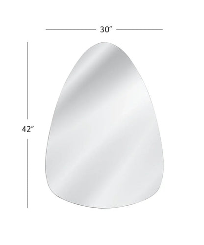 Reinhold Modern Silver Wall Mirror - LOOMLAN - Bassett Mirror - Wall Mirrors