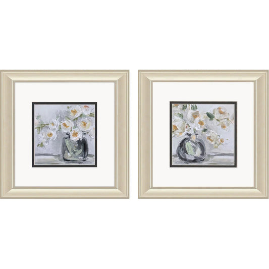 Rendition Rhapsody Grey Canvas Art 2PC