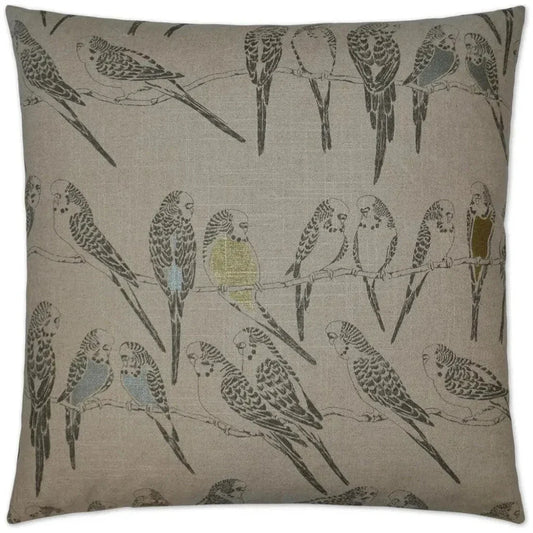 Retweet Brown Throw Pillow With Insert - LOOMLAN - D.V. Kap - Throw Pillows