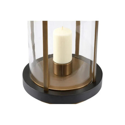 Revere Brass Circle Design Candleholder - LOOMLAN - Chelsea House - Candle Holders