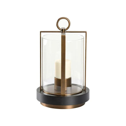 Revere Brass Circle Design Candleholder - LOOMLAN - Chelsea House - Candle Holders