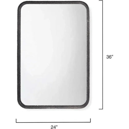 Reversible Black Iron Principle Vanity Wall Mirror - LOOMLAN - Jamie Young - Wall Mirrors