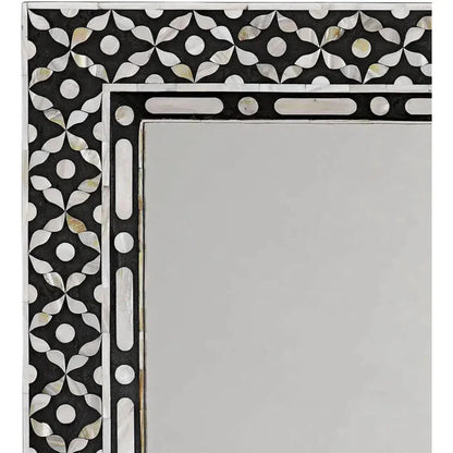 Reversible Black Mother of Pearl Evelyn Wall Mirror - LOOMLAN - Jamie Young - Wall Mirrors