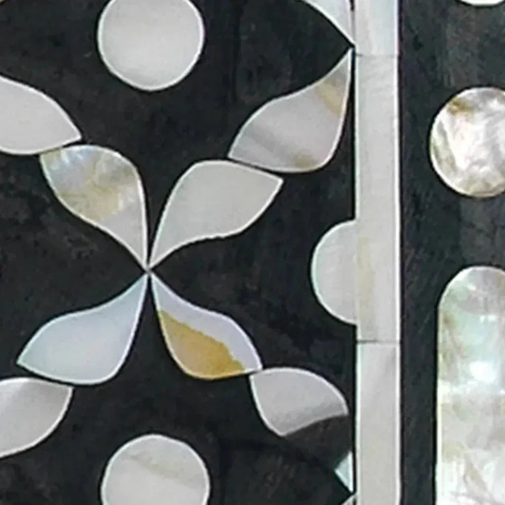 Reversible Black Mother of Pearl Evelyn Wall Mirror - LOOMLAN - Jamie Young - Wall Mirrors