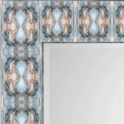 Reversible Blue Rorschach Wall Mirror - LOOMLAN - Jamie Young - Wall Mirrors