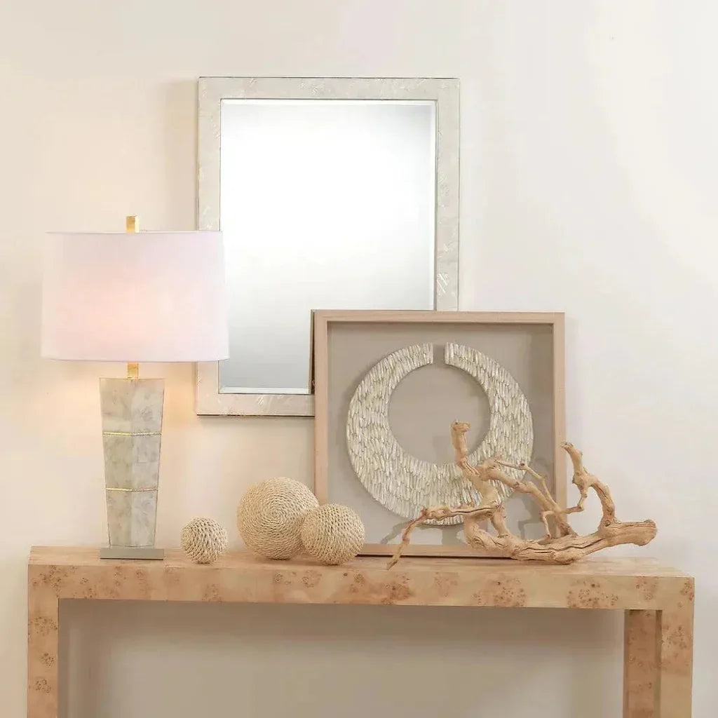 Reversible Cream Mother of Pearl Rectangle Wall Mirror - LOOMLAN - Jamie Young - Wall Mirrors