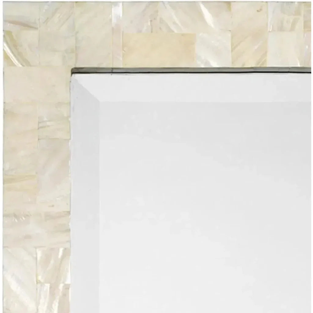 Reversible Cream Mother of Pearl Rectangle Wall Mirror - LOOMLAN - Jamie Young - Wall Mirrors