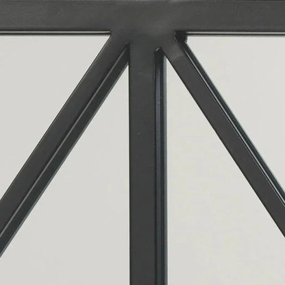 Reversible Position Black Iron Xyla Grid Wall Mirror - LOOMLAN - Jamie Young - Wall Mirrors