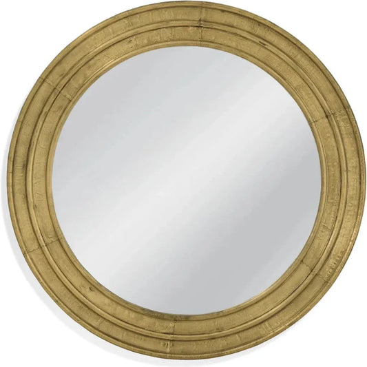 Rhone Metal Gold Wall Mirror - LOOMLAN - Bassett Mirror - Wall Mirrors