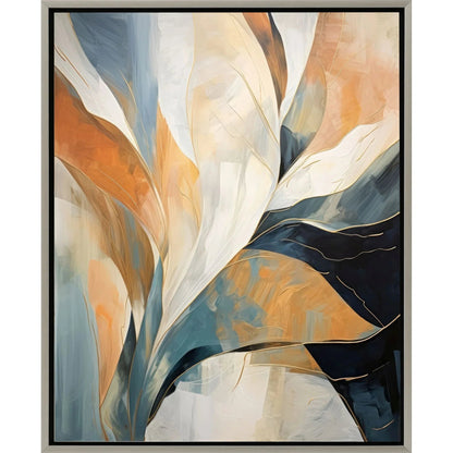 Rhythms of Flow Blue Canvas Art