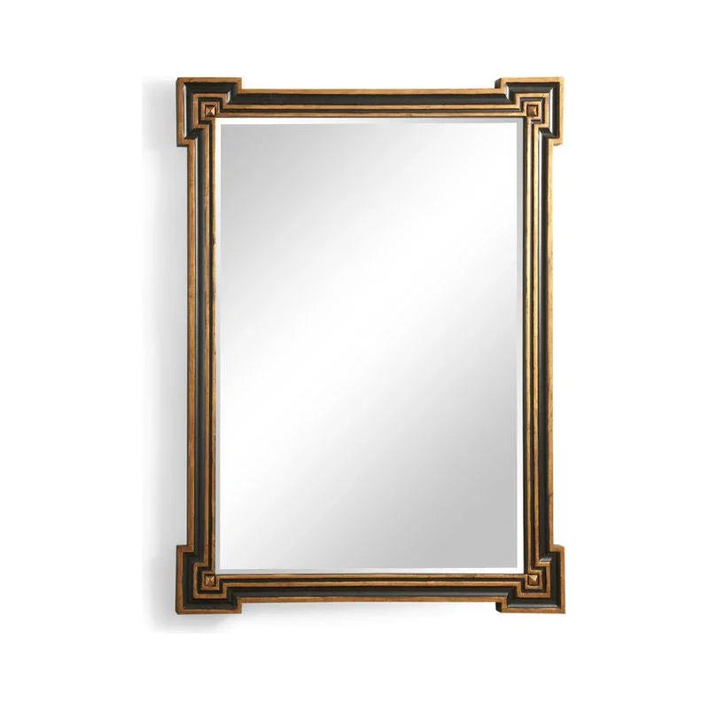 Richards Wood Framed Wall Mirror - Black/Gold - LOOMLAN - Chelsea House - Wall Mirrors