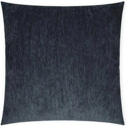 Ridges Cadet Stripes Textured Navy Large Throw Pillow - LOOMLAN - D.V. Kap - Throw Pillows