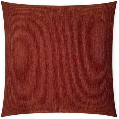 Ridges Paprika Stripes Textured Red Large Throw Pillow - LOOMLAN - D.V. Kap - Throw Pillows