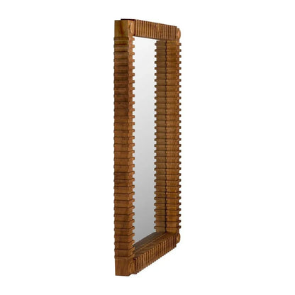 Rift Wooden Framed Wall Mirror