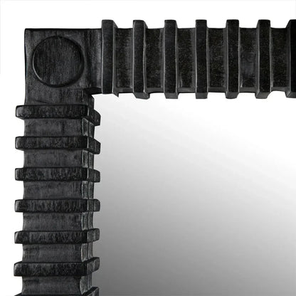 Rift Wooden Framed Wall Mirror