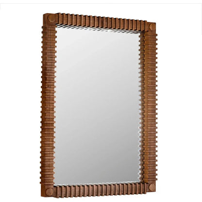 Rift Wooden Framed Wall Mirror