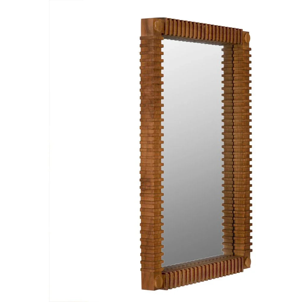 Rift Wooden Framed Wall Mirror
